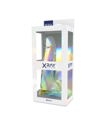 X RAY - CLEAR DILDO REALISTA TRANSPARENTE 20 CM -O- 4.5 CM