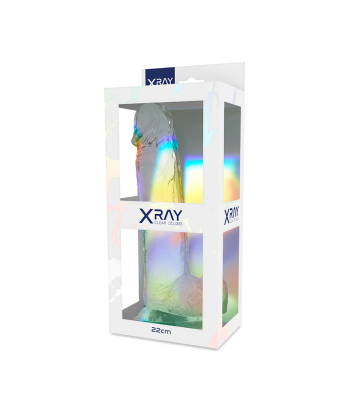X RAY - CLEAR DILDO REALISTA TRANSPARENTE 22 CM -O- 4.6 CM