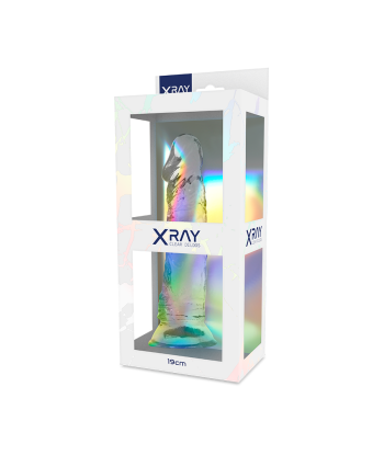X RAY - CLEAR DILDO TRANSPARENTE 19 CM -O- 4 CM