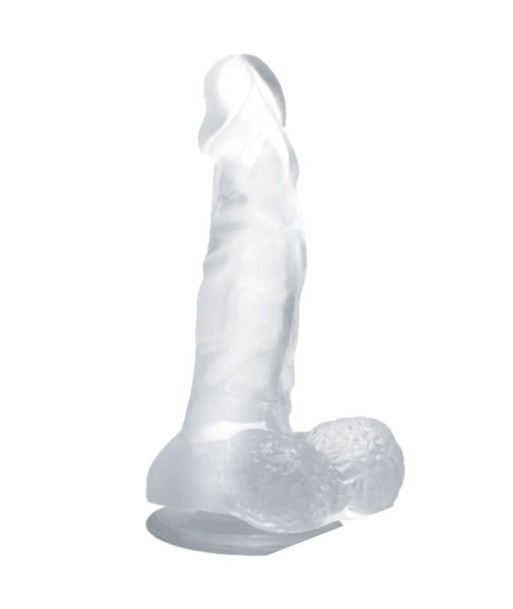 BAILE - DILDO REALÍSTICO CON VENTOSA Y TESTÍCULOS 16.7 CM TRANSPARENTE