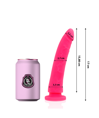 DELTA CLUB - DILDO REALISTA ROSA SILICONA MEDICA 17 CM -O- 3 CM