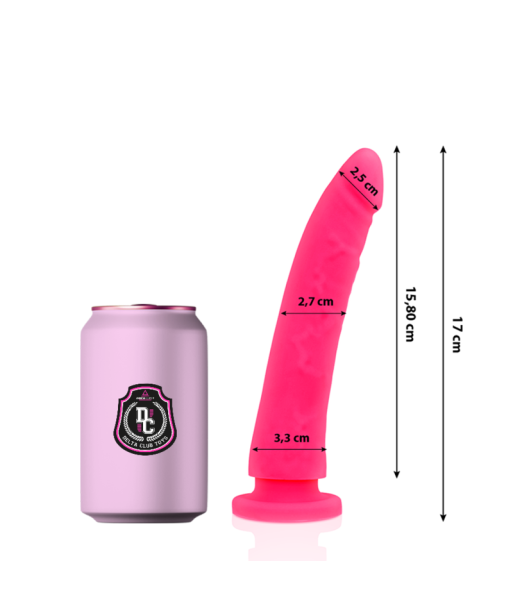 DELTA CLUB - DILDO REALISTA ROSA SILICONA MEDICA 17 CM -O- 3 CM DELTA CLUB - DILDO REALISTA ROSA SILICONA MEDICA 17 CM -O- 3 CM