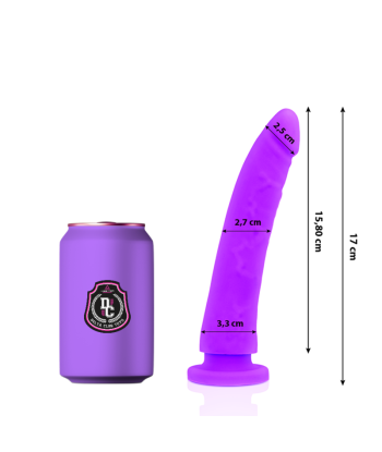 DELTA CLUB - DILDO REALISTA LILA SILICONA MEDICA 17 CM -O- 3 CM