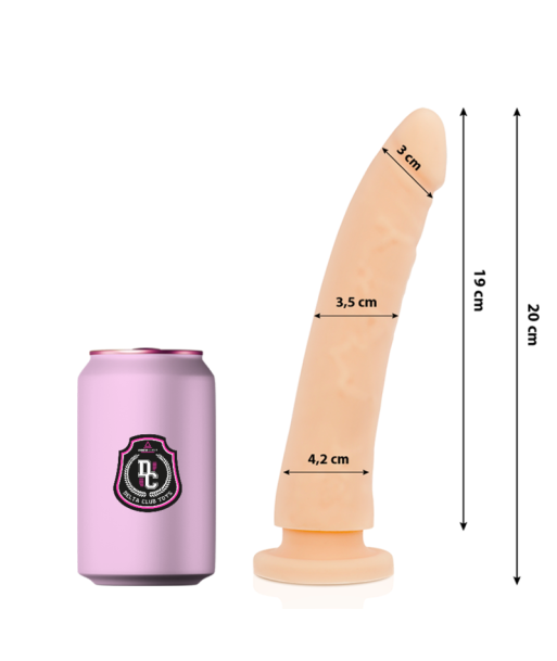 DELTA CLUB - DILDO REALISTA NATURAL SILICONA MEDICA 20 CM -O- 4 CM DELTA CLUB - DILDO REALISTA NATURAL SILICONA MEDICA 20 CM -O- 4 CM