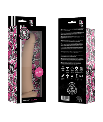 DELTA CLUB - DILDO REALISTA NATURAL SILICONA MEDICA 20 CM -O- 4 CM