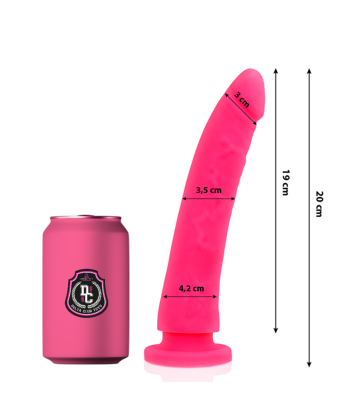 DELTA CLUB - DILDO REALISTA ROSA SILICONA MEDICA 20 CM -O- 4 CM