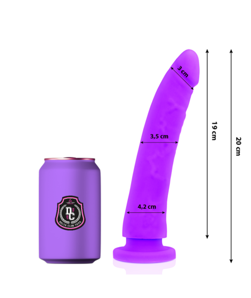 DELTA CLUB - DILDO REALISTA LILA SILICONA MEDICA 20 CM -O- 4 CM DELTA CLUB - DILDO REALISTA LILA SILICONA MEDICA 20 CM -O- 4 CM