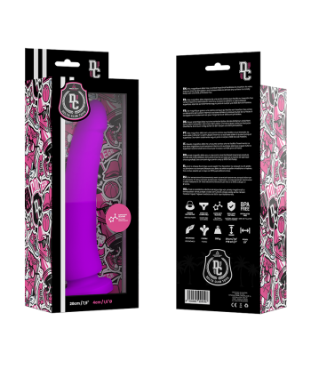DELTA CLUB - DILDO REALISTA LILA SILICONA MEDICA 20 CM -O- 4 CM