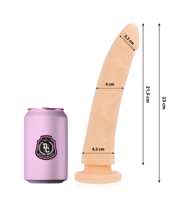 DELTA CLUB - DILDO REALISTA NATURAL SILICONA MEDICA 23 CM -O- 4.5 CM