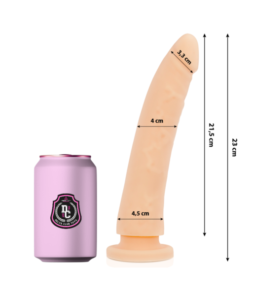 DELTA CLUB - DILDO REALISTA NATURAL SILICONA MEDICA 23 CM -O- 4.5 CM DELTA CLUB - DILDO REALISTA NATURAL SILICONA MEDICA 23 CM -O- 4.5 CM