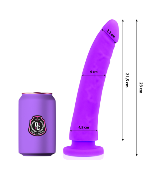 DELTA CLUB - DILDO REALISTA LILA SILICONA MEDICA 23 CM -O- 4.5 CM DELTA CLUB - DILDO REALISTA LILA SILICONA MEDICA 23 CM -O- 4.5 CM