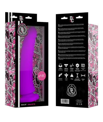 DELTA CLUB - DILDO REALISTA LILA SILICONA MEDICA 23 CM -O- 4.5 CM
