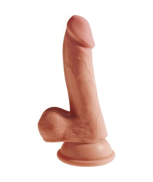 KING COCK - PLUS 3D DILDO CON TESTÍCULOS 17 CM KING COCK - PLUS 3D DILDO CON TESTÍCULOS 17 CM