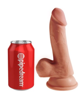 KING COCK - PLUS 3D DILDO CON TESTÍCULOS 17 CM