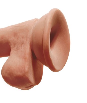 KING COCK - PLUS 3D DILDO CON TESTÍCULOS 17 CM