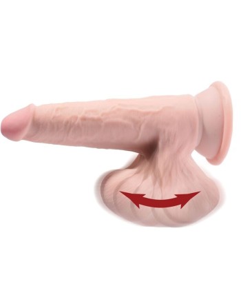 KING COCK - PLUS 3D DILDO SWINGING BALLS 15.2 CM NATURAL