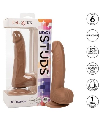 CALEXOTICS - SILICONE STUDS 15.24 CM BROWN