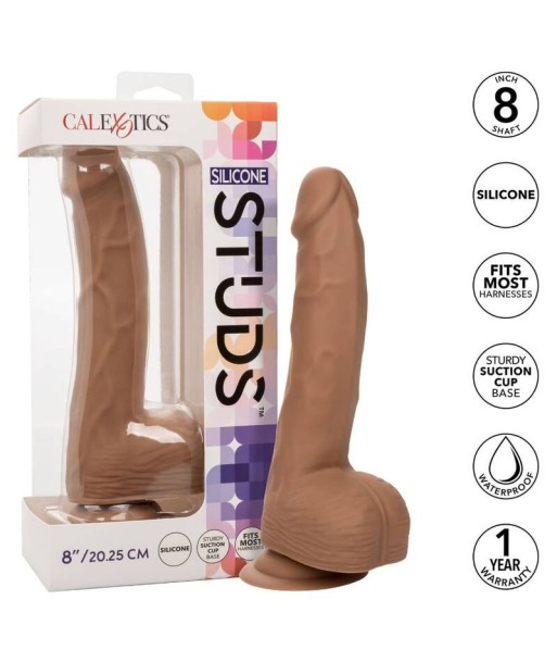 CALEXOTICS - SILICONE STUDS 20.32 CM BROWN CALEXOTICS - SILICONE STUDS 20.32 CM BROWN
