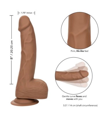 CALEXOTICS - SILICONE STUDS 20.32 CM BROWN