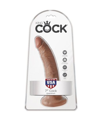 KING COCK - PENE REALÍSTICO 17.5 CM CARAMELO