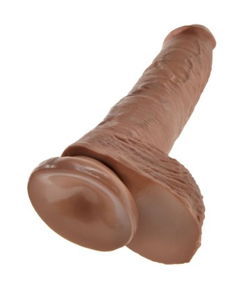 KING COCK - PENE REALÍSTICO CON TESTÍCULOS 19.8 CM CARAMELO