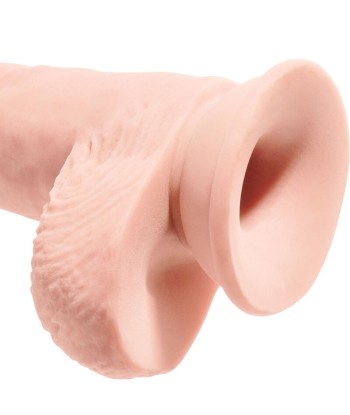 KING COCK - PENE REALÍSTICO CON TESTÍCULOS 19.4 CM NATURAL