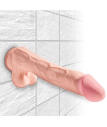 KING COCK - PENE REALÍSTICO 3D CON TESTÍCULOS 24.8 CM NATURAL