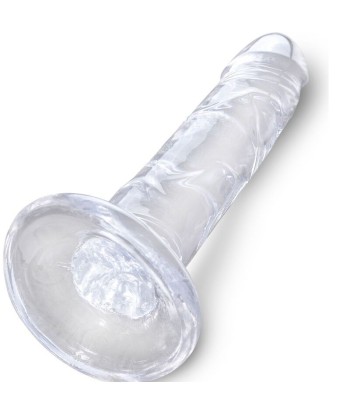 KING COCK - CLEAR PENE REALÍSTICO 15.5 CM TRANSPARENTE