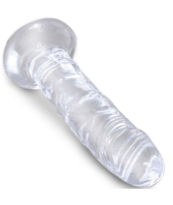 KING COCK - CLEAR PENE REALÍSTICO 15.5 CM TRANSPARENTE