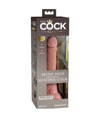 KING COCK - ÉLITE DILDO REALÍSTICO SILICONA 17.8 CM