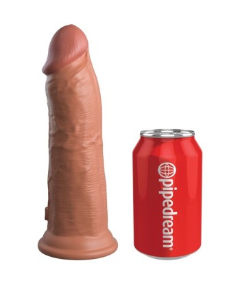 KING COCK - ÉLITE DILDO REALÍSTICO SILICONA 20.3 CM CARAMELO