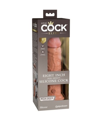 KING COCK - ÉLITE DILDO REALÍSTICO SILICONA 20.3 CM CARAMELO