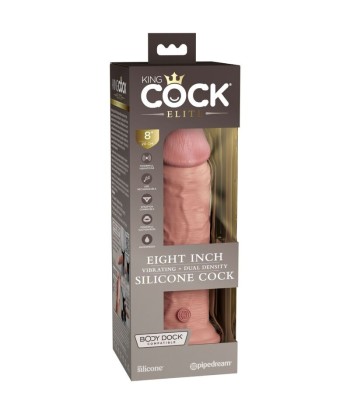 KING COCK - ÉLITE DILDO REALÍSTICO VIBRADOR and SILICONA 20.3 CM