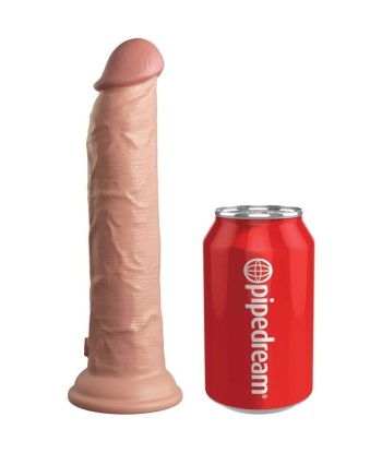 KING COCK - ÉLITE DILDO REALÍSTICO VIBRADOR and SILICONA CONTROL REMOTO 23 CM