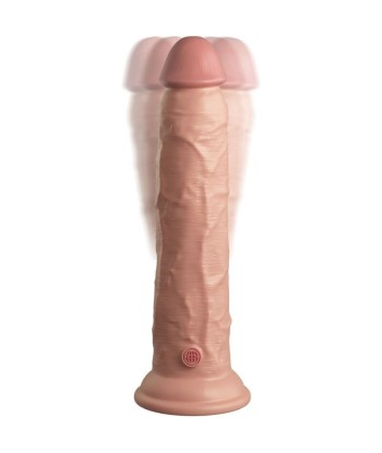 KING COCK - ÉLITE DILDO REALÍSTICO VIBRADOR and SILICONA CONTROL REMOTO 23 CM