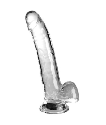 KING COCK - CLEAR DILDO CON TESTÍCULOS 20.3 CM TRANSPARENTE