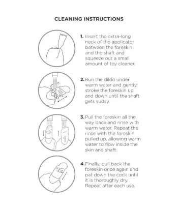 KING COCK - DILDO REALÍSTICO UNCUT NATURAL 23 CM