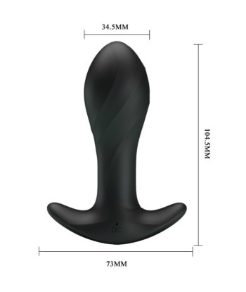 PRETTY LOVE - VIBRADOR ANAL NEGRO