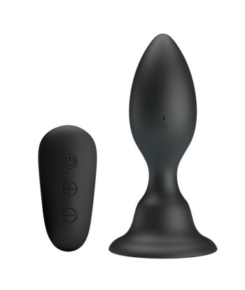 MR PLAY - PLUG ANAL CON VIBRACIÓN NEGRO CONTROL REMOTO