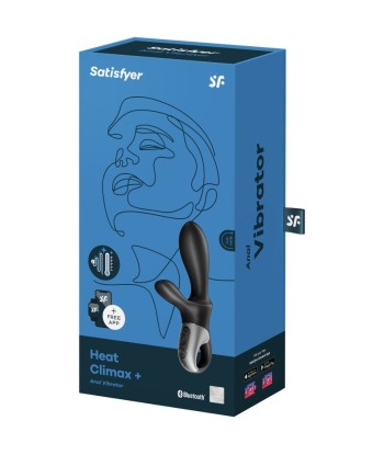 SATISFYER - HEAT CLIMAX VIBRADOR ANAL APP NEGRO