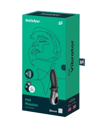 SATISFYER - HOT PASSION VIBRADOR ANAL APP NEGRO