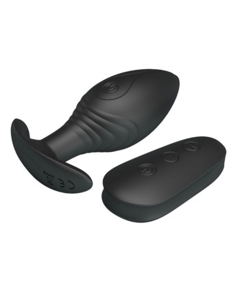 PRETTY LOVE - REGINA PLUG ANAL VIBRADOR RECARGABLE NEGRO