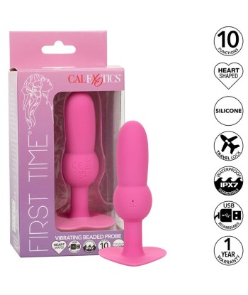 CALEXOTICS - FIRST TIME PLUG ANAL CON CUENCAS 10 VIBRACIONES ROSA