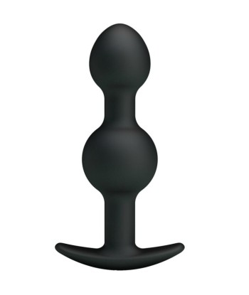 PRETTY LOVE - BOLAS ANALES SILICONA ESTIMULACION ESPECIAL 10.3 CM NEGRO