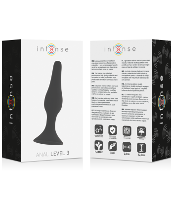 INTENSE - ANAL LEVEL 3 12.5CM NEGRO