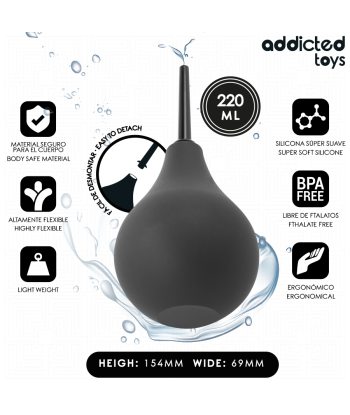 ADDICTED TOYS - LIMPIADOR ANAL DE VIAJE TALLA L 220 ML