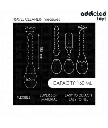 ADDICTED TOYS - LIMPIADOR DE VIAJE SILICONA MODELO 2