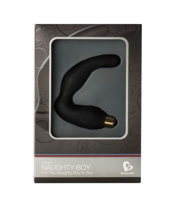 ROCKS-OFF - NAUGHTY-BOY MASAJEADOR DEL PUNTO G MASCULINO 7 V NEGRO