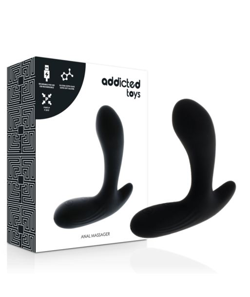 ADDICTED TOYS - ANAL MASSAGER BLACK VIBRATION ADDICTED TOYS - ANAL MASSAGER BLACK VIBRATION