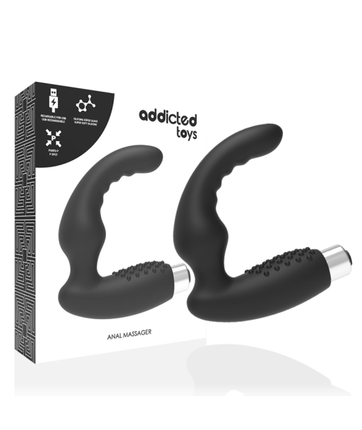 ADDICTED TOYS - VIBRADOR PROSTÁTICO RECARGABLE MODEL 2 - NEGRO